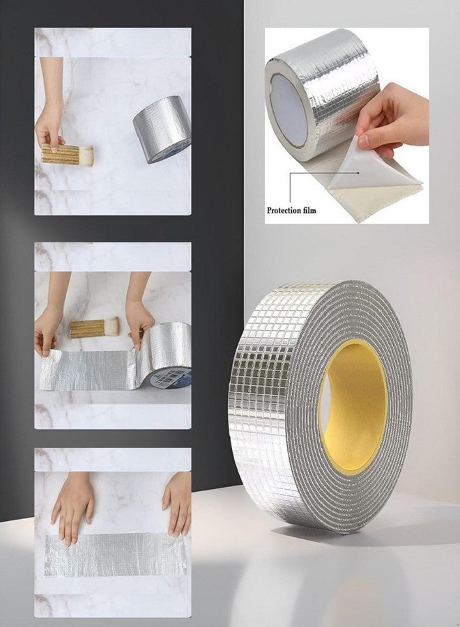 ZUCLLSPA Waterproof [ 2 Inch ] Adhesive Tape For Wall | Long-term Bonding Roofing Sheets For House | Flame Retardant Aluminum Tape | Durable Leakage Repairing Tape | Seals Air Ducts, Insulating Pipes - Image 5